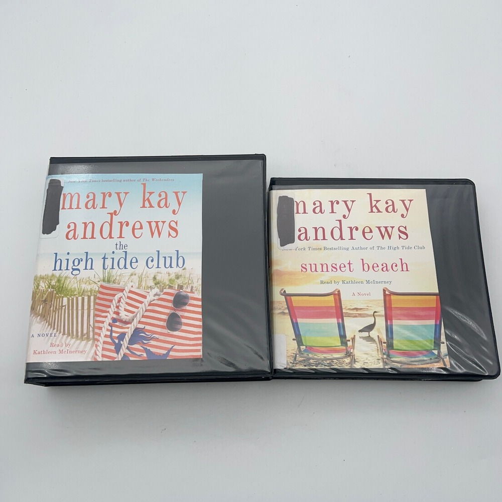 Mary Kay Andrews Audiobook Lot Sunset Beach‎ & The High Tide Club Unabridged CD